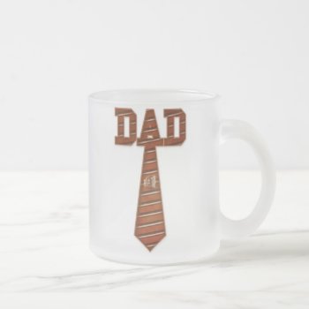 #1 Dad Frosted Mug by pigswingproductions at Zazzle