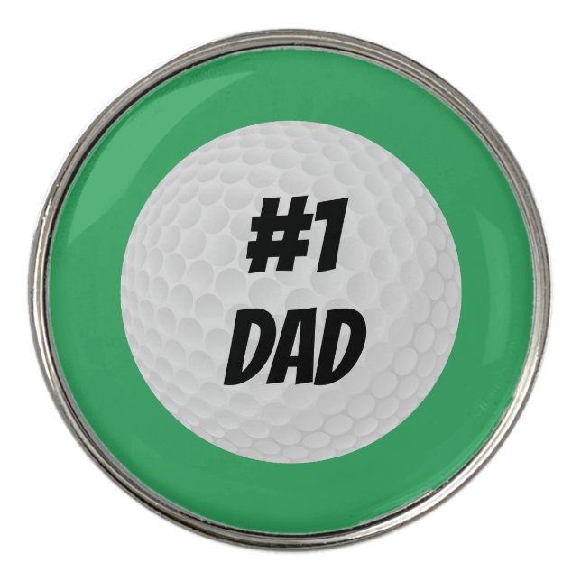 #1 DAD Golf Ball Marker (Front)