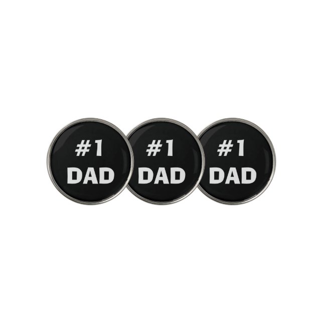 "#1 Dad" Golf Ball Marker Set (3 Up)