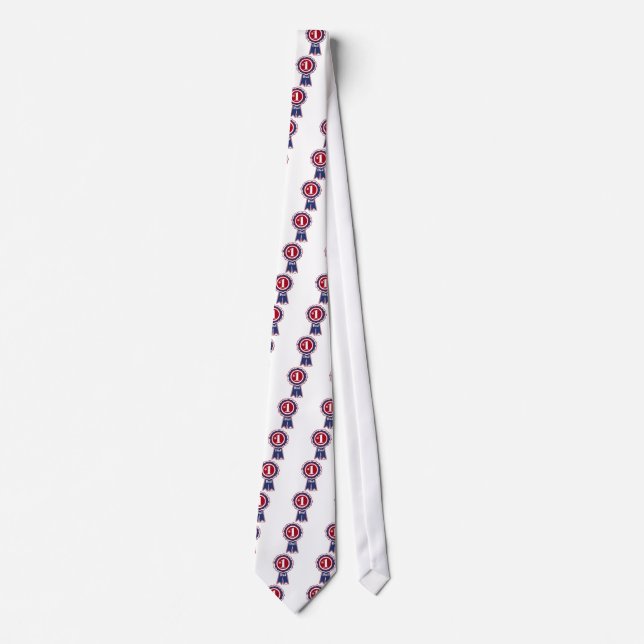 #1 Dad - Happy Father's Day Neck Tie (Front)