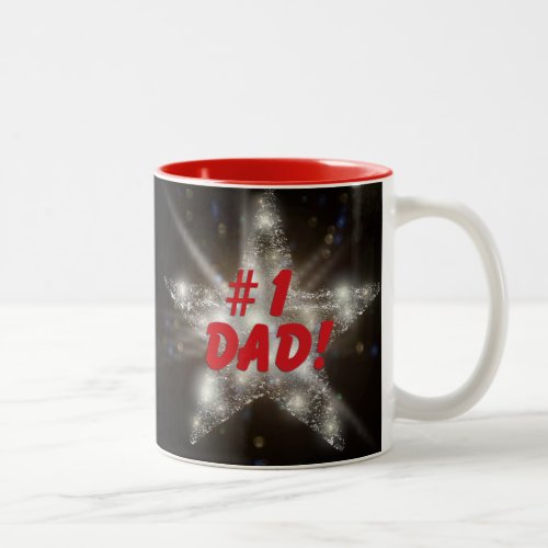 1 Dad _Just Sayâin  Two_Tone Coffee Mug