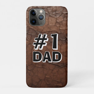 #1 Dad Leather-look iPhone 11 Pro Case