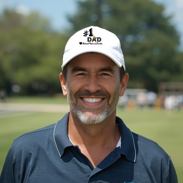 #1 Dad Love Personalized Sport Hat (Creator Uploaded)