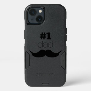 #1 Dad Number One - Black Mustache iPhone 13 Case