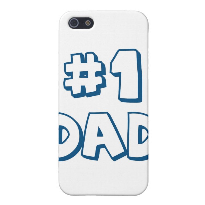 #1 Dad Number One Dad Father's Day Gifts iPhone 5 Covers