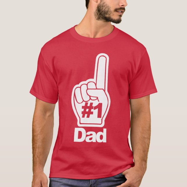 1 Dad Number One Daddyee friend T-Shirt (Front)