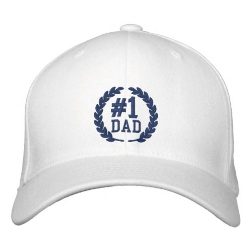 1 DAD Number One Embroidery Embroidered Baseball Cap