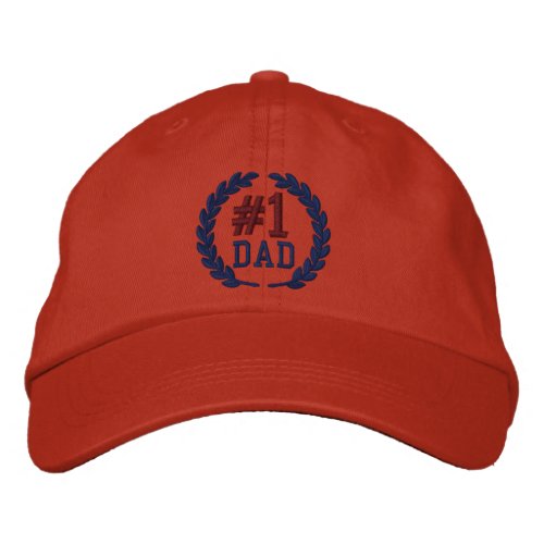 1 DAD Number One Embroidery Embroidered Baseball Hat