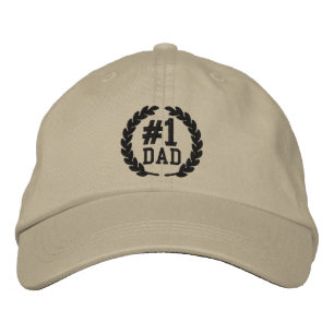 #1 DAD Number One Embroidery Embroidered Baseball Hat