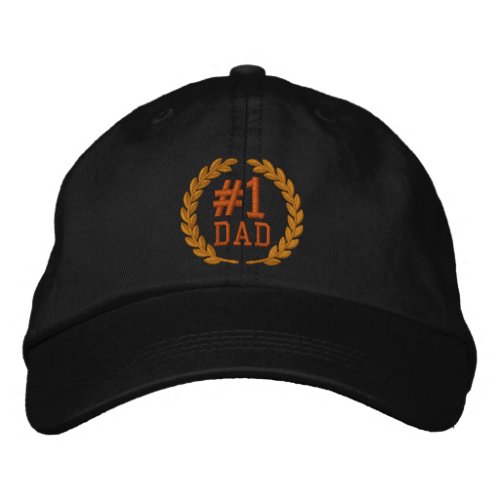 1 DAD Number One Embroidery Embroidered Baseball Hat