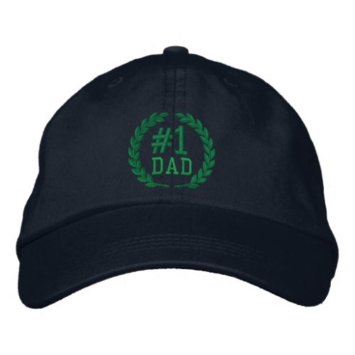 1 DAD Number One Embroidery Embroidered Baseball Hat