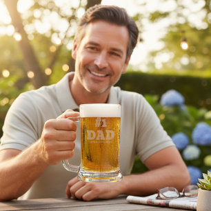 #1 Dad Personalized Name Engraved Father's Day Stein