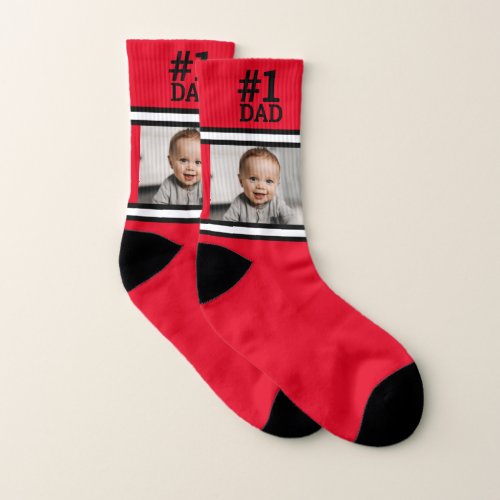 1 Dad Photo Red Socks