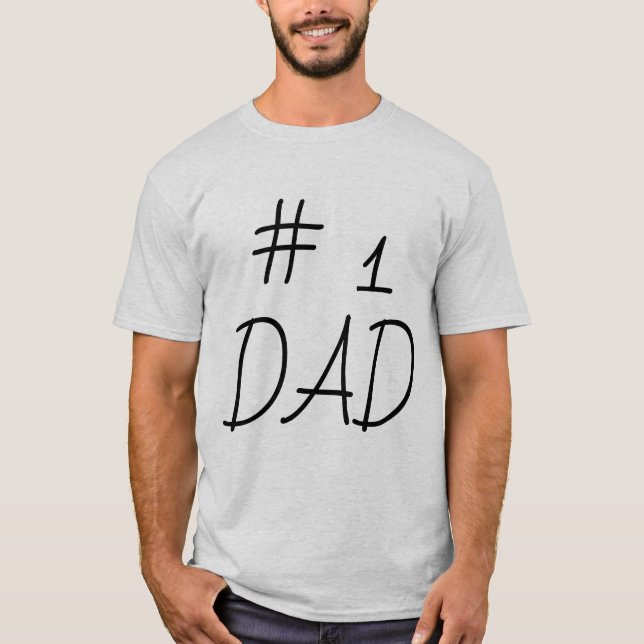 # 1 Dad Shirt - Funny Father Gift (Front)