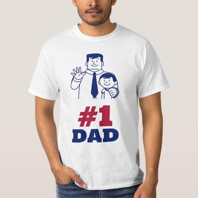 #1 Dad T-Shirt (Front)