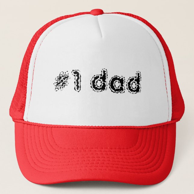 #1 dad trucker hat (Front)