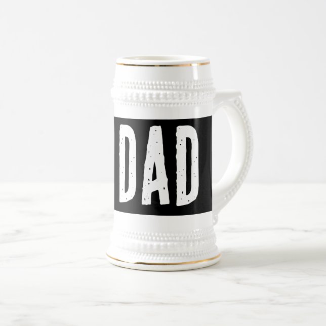 #1 DAD vintage beer stein gift for Father's day (Front Right)