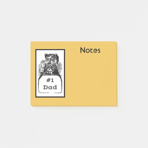 1 Dad Vintage Drawing Post_it Notes