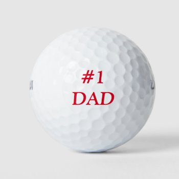 #1 Dad/wilson Ultra 500 Distance Golf Ball by NatureTales at Zazzle