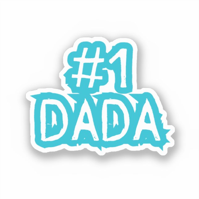 #1 Dada | Best Dad Father Daddy New Dad Sticker (Front)