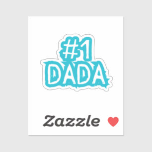 #1 Dada   Best Dad Father Daddy New Dad Sticker