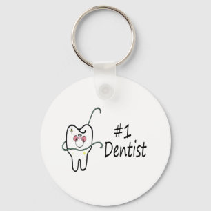 #1 Dentist Keychain