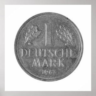 1 deutsche mark , Germany Poster