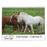 #1 Draft Horses Calendar at Zazzle