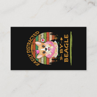1 Easily Distracted By Beagle Business Card