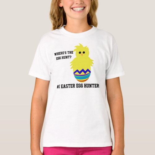 1 Easter Egg Hunter Baby Chick T_shirt