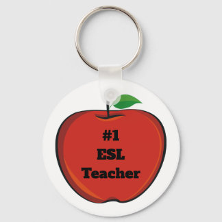 #1 Esl Teacher Keychain