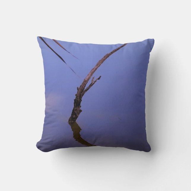 #1-Etang from Scamandre to Camargue. Throw Pillow (Front)
