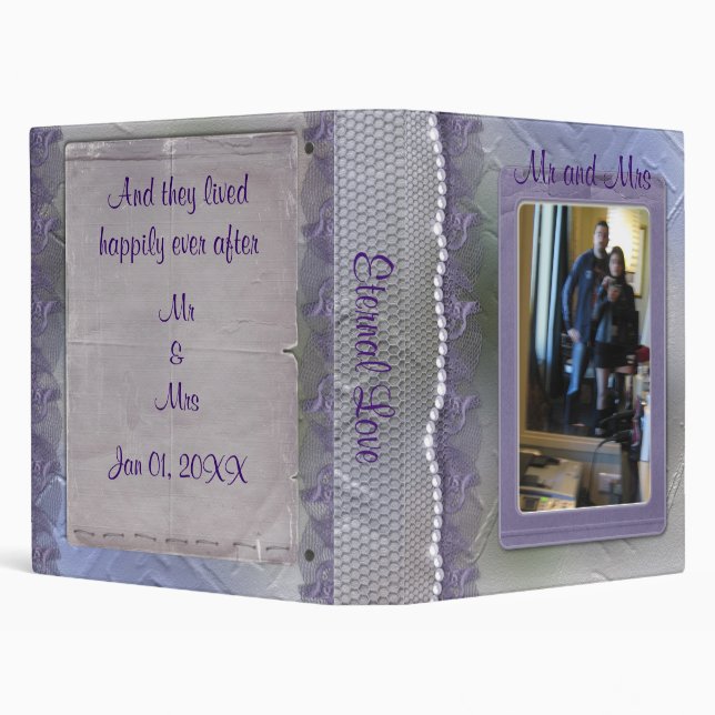 1" Eternal Love Photo Album 3 Ring Binder (Background)