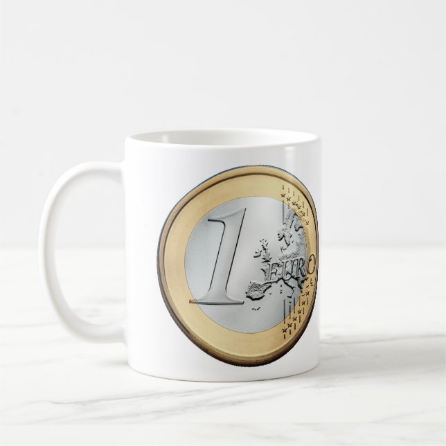 1 Euro Coin Coffee Mug (Left)