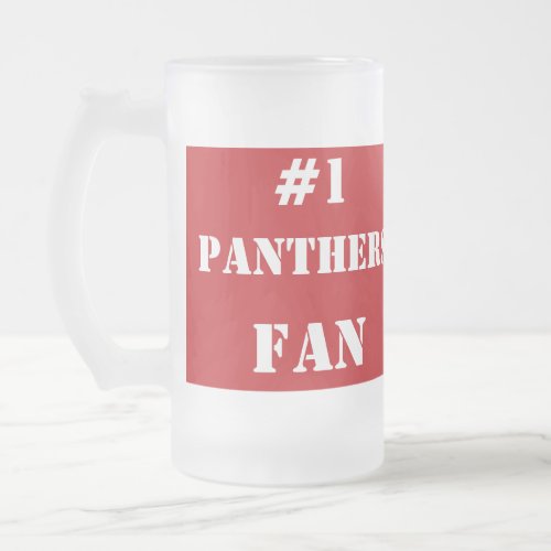 1 Fan Crimson and White Beer Mug