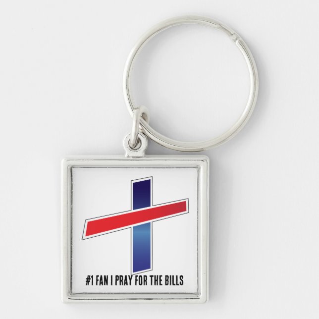 #1 fan i pray for the Bills Keychain (Front)