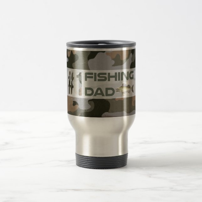 #1 Fishing Dad Travel Mug (Center)