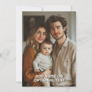 1 Full Photo and Simple Chunky Text Template Card