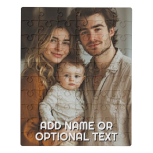 1 Full Photo and Simple Chunky Text Template Jigsaw Puzzle
