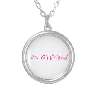 #1 Girlfriend Silver Plated Necklace