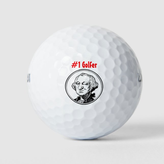 #1 Golfer Golf Balls (Front)