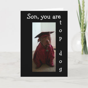 #1 GRAD IN OUR FAMILY SON CARD