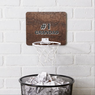 #1 Grandad Leather-look Mini Basketball Hoop
