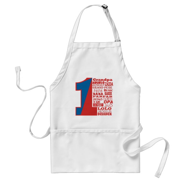 #1 Grandfather Adult Apron (Front)