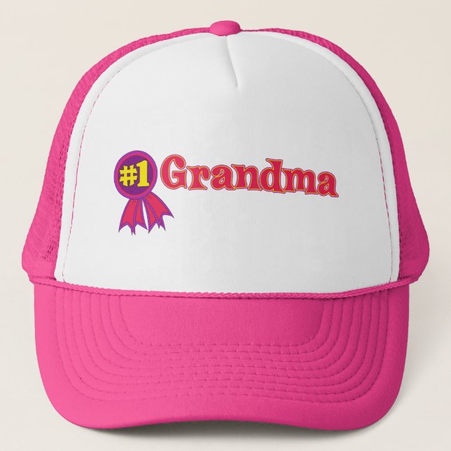 #1 Grandma Trucker Hat (Front)