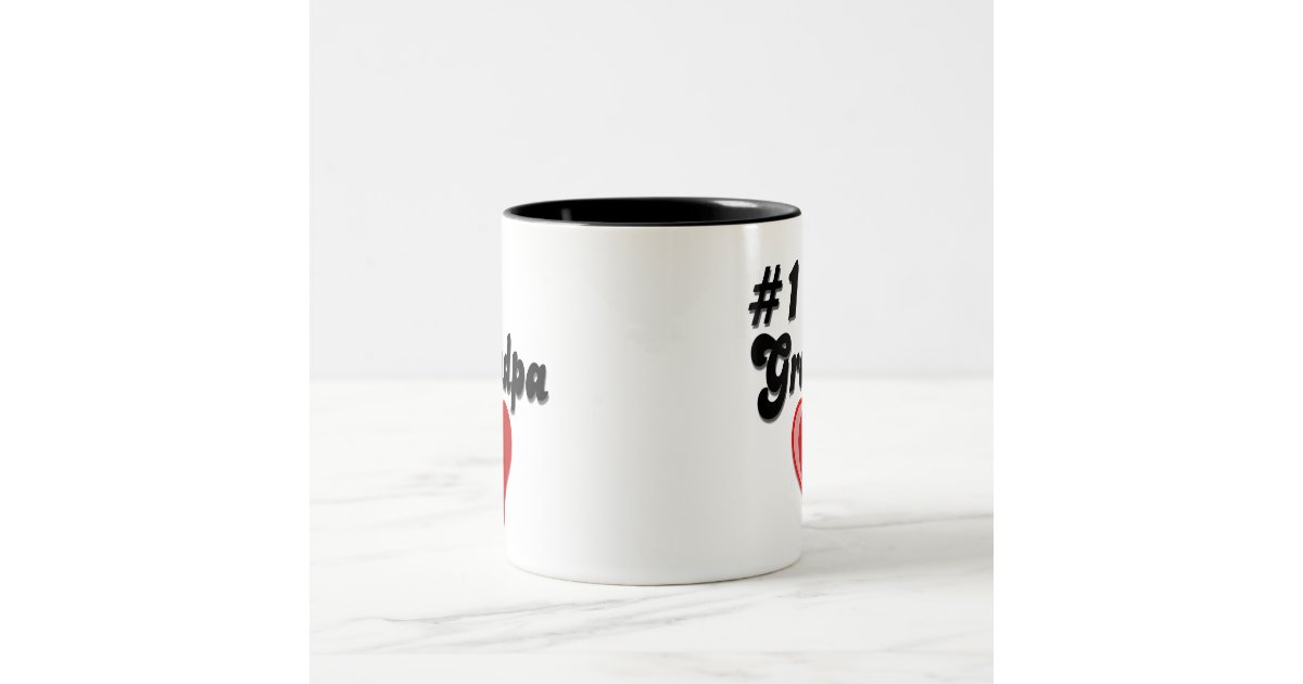 #1 Grandpa - Grandparent's Day Two-Tone Coffee Mug | Zazzle