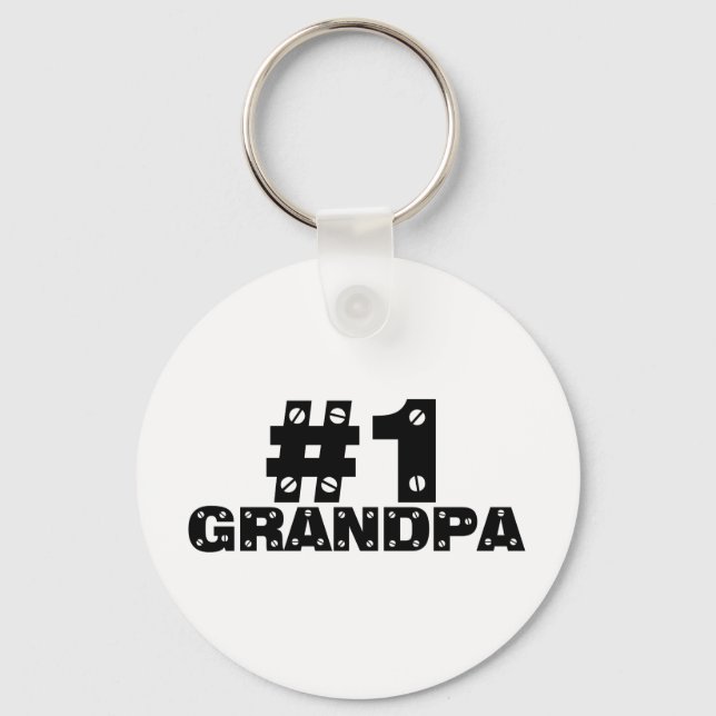 #1 Grandpa Keychain (Front)