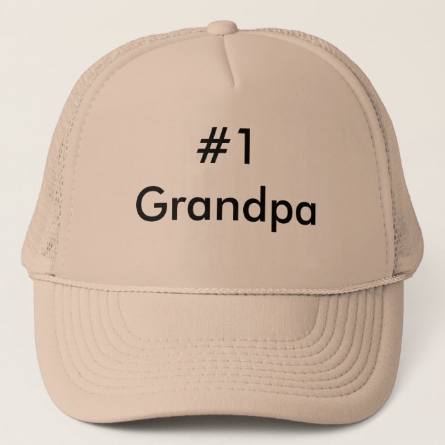 #1 Grandpa Trucker Hat (Front)