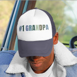 #1 Grandpa Trucker Hat | Cool Grandpa Gift | Retro<br><div class="desc">Show Grandpa he’s truly one of a kind with this bold “#1 GRANDPA” trucker hat! Featuring retro block typography in a soft vintage color scheme, this breathable mesh-back cap makes the perfect gift for Father’s Day, birthdays, or just to say “we love you.” 🧢 Why it’s awesome: • Classic snapback...</div>