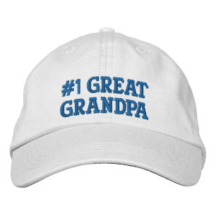 #1 Great Grandpa embroidered cap